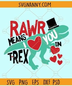 Rawr means I love you in T-Rex svg