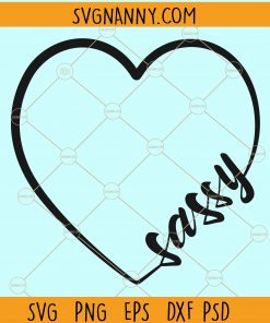 Sassy love heart svg