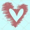 Scribbeld heart svg