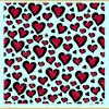 Seamless hearts pattern background svg
