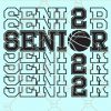 Senior 2022 basketball stacked svg