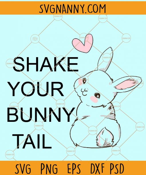 Shake your bunny tail svg