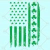 Shamrock American flag svg