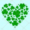 Shamrock heart svg