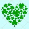 Shamrock heart svg