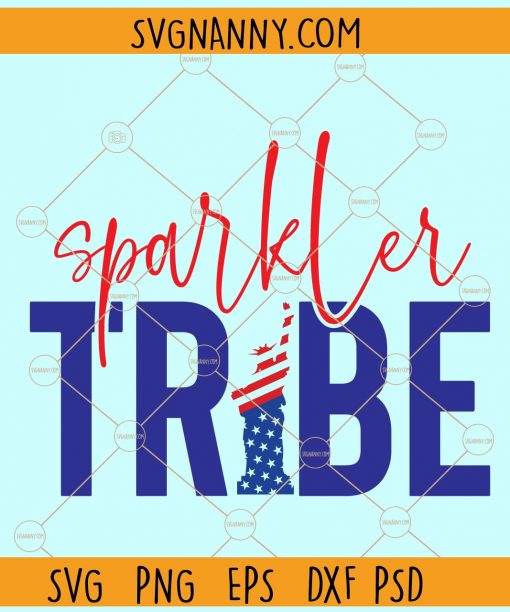 Sparkler tribe with Statue of Liberty svg