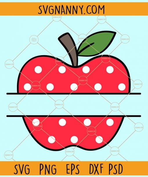 Split Apple monogram svg