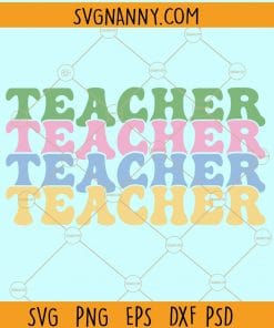 Stacked teacher svg