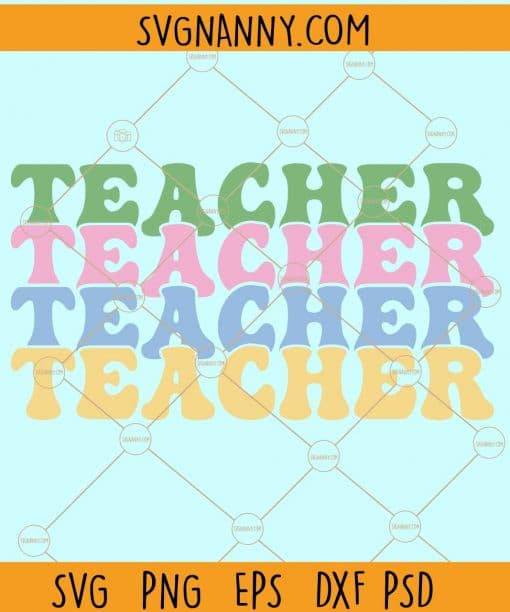 Stacked teacher svg