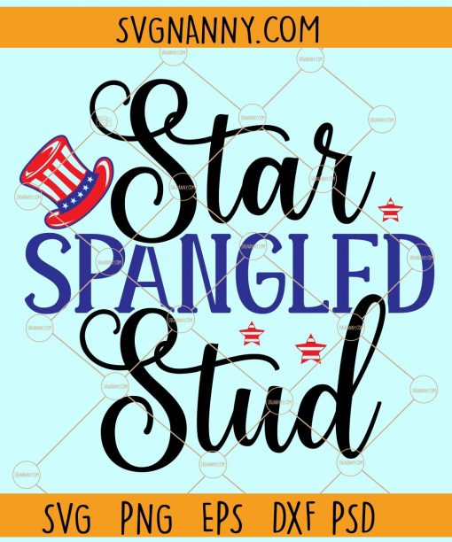 Star spangled stud svg