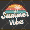 Summer vibes retro svg