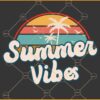 Summer vibes retro svg