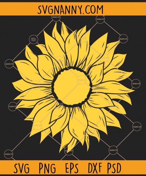 Sunflower clipart svg