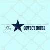 The cowboy house svg