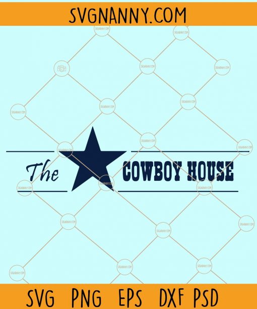 The cowboy house svg