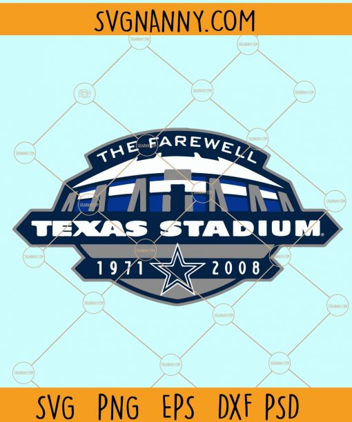 The farewell Texas stadium svg
