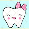 Tooth fairy with bow svg