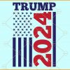 Trump 2024 American Flag svg