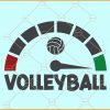 Volleyball full fuel gas gauge bars svg