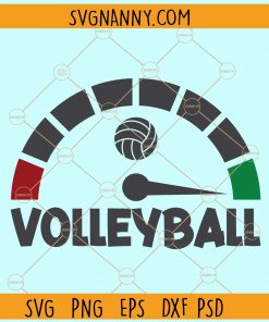 Volleyball full fuel gas gauge bars svg