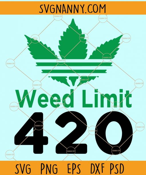 Weed limit 420 svg