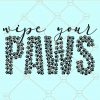 Wipe your paws svg